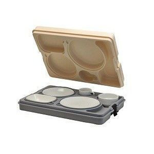 Термоподнос с замком и набором посуды (6 предметов) Prestige TERMOBOX - фото 1 - id-p10180570
