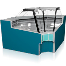 Витрина-прилавок холодильная угловая Geneva-П-УВ РОСС - фото 1 - id-p10184180