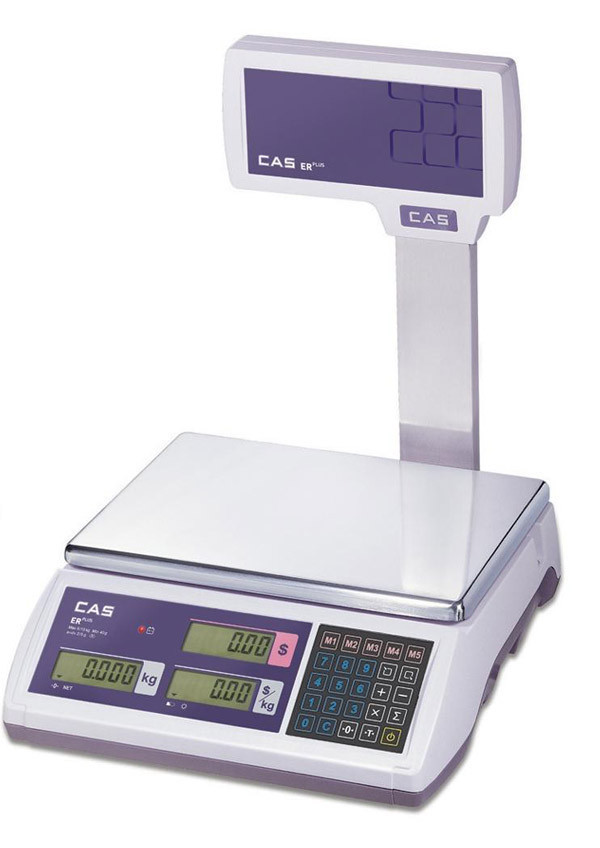 Весы торговые ER PLUS EU RS-232 CAS (фасовочные) - фото 1 - id-p10187754