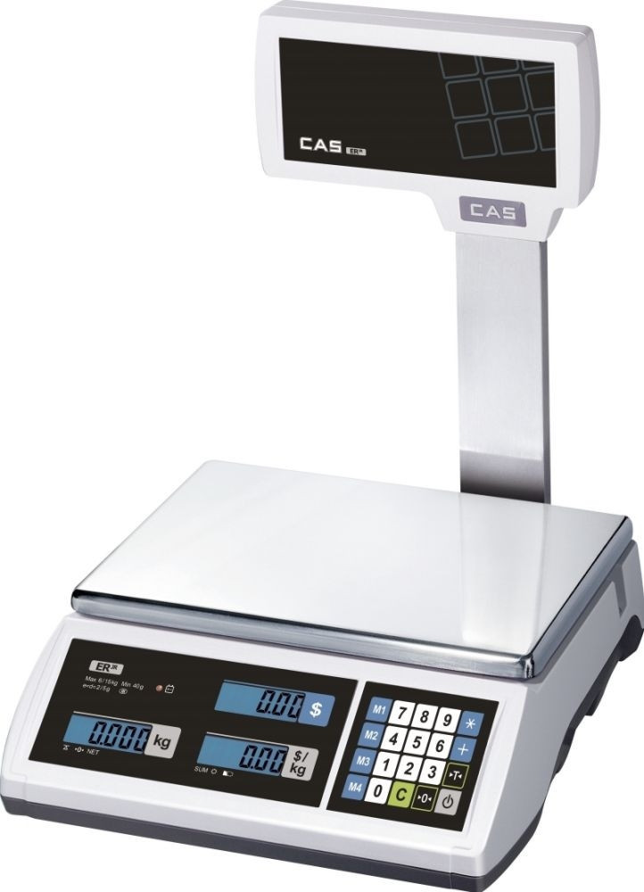Весы торговые ER JR CBU RS-232 CAS (фасовочные) - фото 1 - id-p10187759