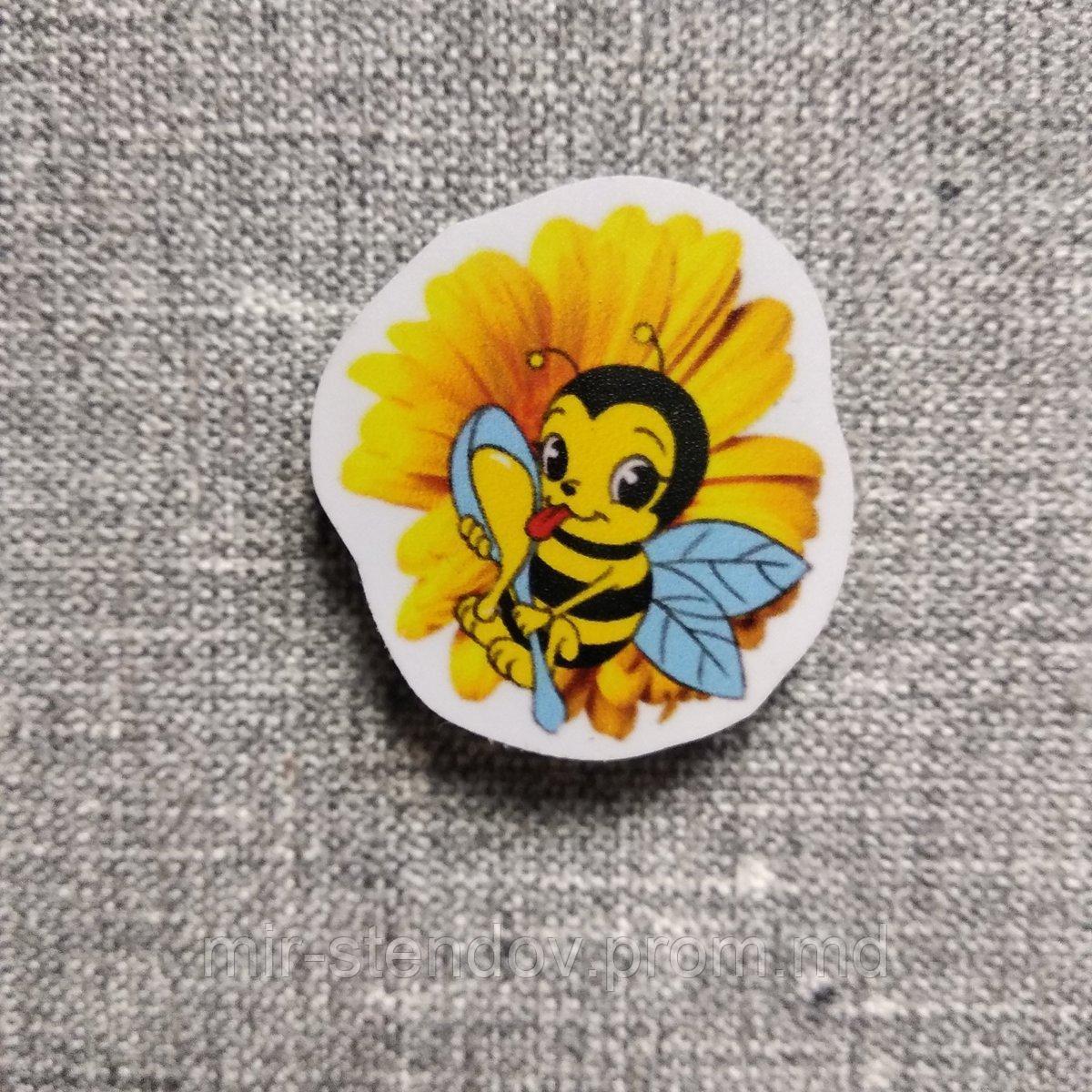 Магнитик Пчёлка с подсолнухом, фото 1