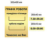 Табличка График работы с 3-мя карманчиками и вставками, фото 5