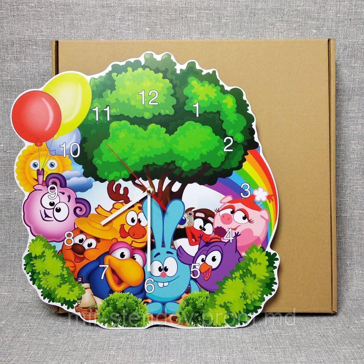 Часы настенные Смішарики (Размер 40х40 см). Розпродаж, фото 1