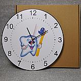 Часы настенные для стоматологии. Зубная щетка, фото 3