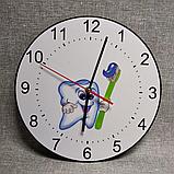 Часы настенные для стоматологии. Зубная щетка, фото 4