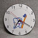 Часы настенные для стоматологии. Зубная щетка, фото 5