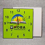 Настінний годинник НУШ Квадратний "Соняшник", фото 3