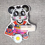 Стенд для рисунка и поделки Панда - школьник, фото 2