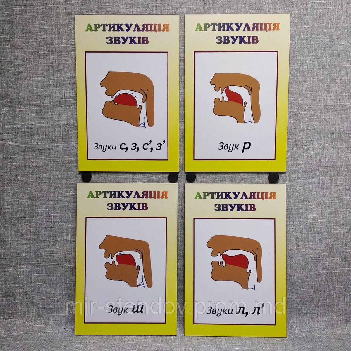 Артикуляция звуков. Набор стендов, фото 1