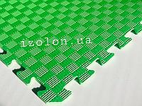 Коврик-пазл (мягкий пол татами ласточкин хвост) IZOLON EVA SPORT 1000х1000х10мм, зеленый