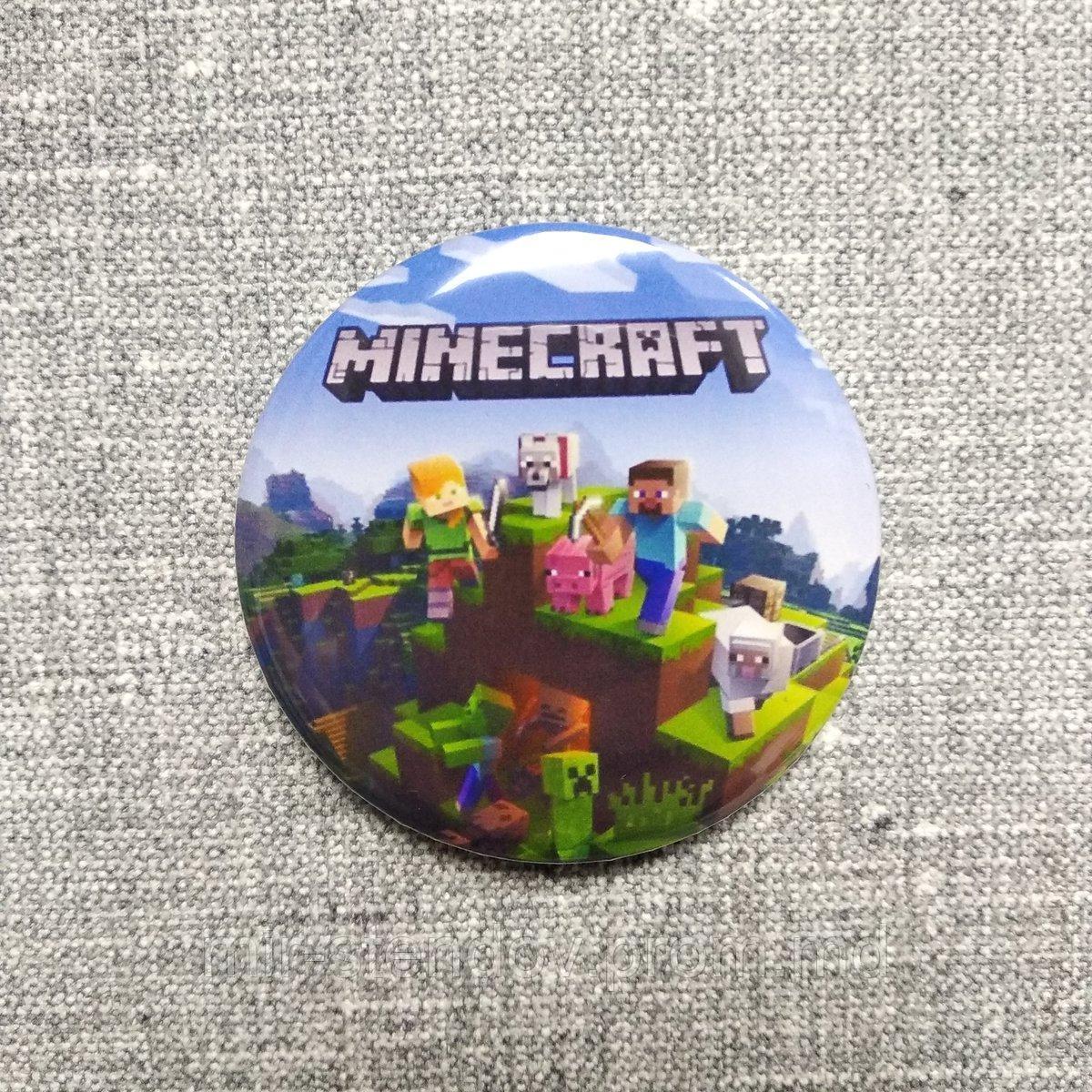 Значок металлический Майнкрафт, фото 1