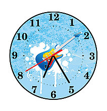 Часы настенные для кабинета музыки. Гитарный десерт