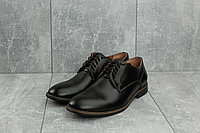 Туфли мужские классические натуральная кожа черные на шнуровке (280)