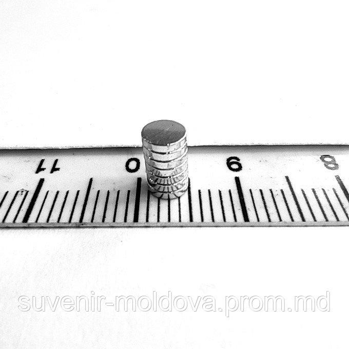 Неодимовый магнит диск 4х1 мм - фото 1 - id-p10202364