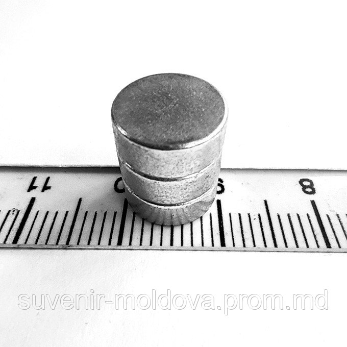 Неодимовый магнит диск 10х3 мм - фото 1 - id-p10202367