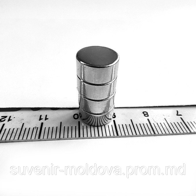 Неодимовый магнит диск 10х5 мм - фото 1 - id-p4788848
