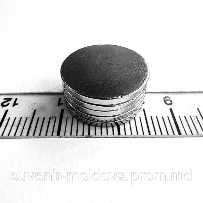 Неодимовый магнит диск 15х1 мм - фото 1 - id-p10202371