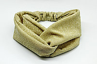 Женская повязка на голову, повязка-чалма (золотая)