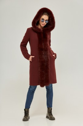 Зимнее пальто с мехом - фото 1 - id-p10104385