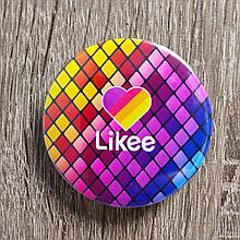 Значок металлический Likee. Диско-пол
