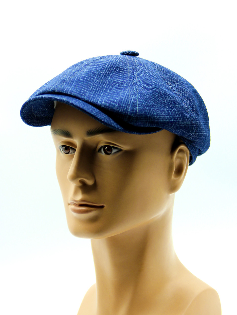Восьмиклинка летняя кепка светло синяя. - фото 1 - id-p10206789