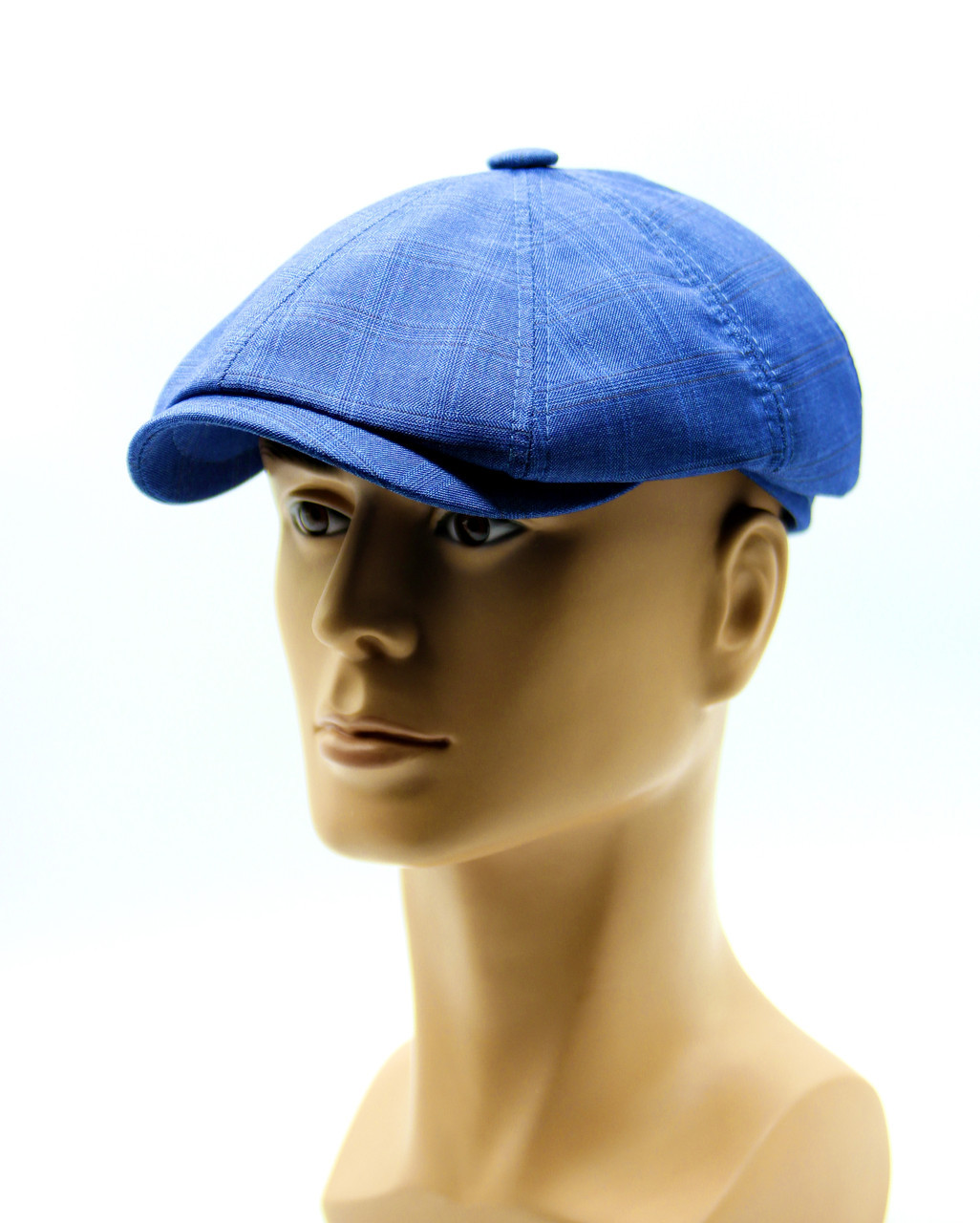Восьмиклинка летняя кепка голубая. - фото 1 - id-p10206790