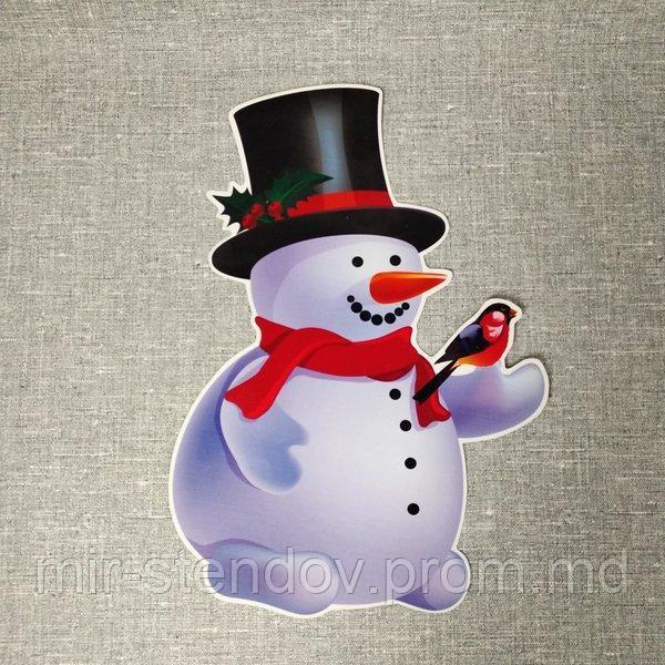 Снеговик. Декорация настенная, фото 1