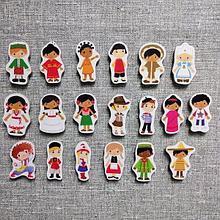 Набор обучающих магнитов Народы мира