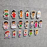 Набор обучающих магнитов Народы мира, фото 2