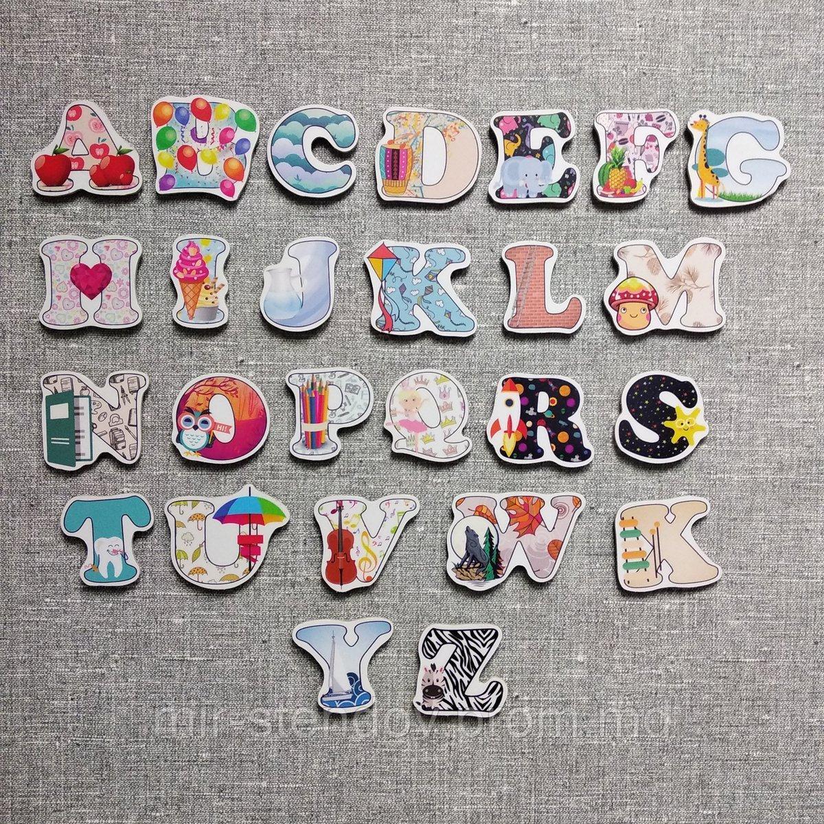 Обучающие магниты буквы Английские, фото 1