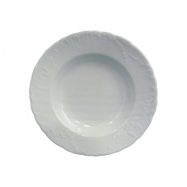 Тарелка суповая Rococo White 22,5 см - фото 1 - id-p8639956