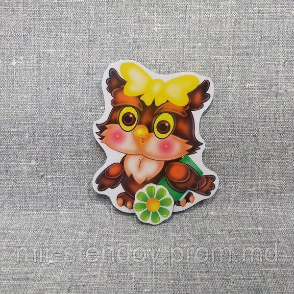 Магнитный стенд для крепления рисунка Совёнок, фото 1