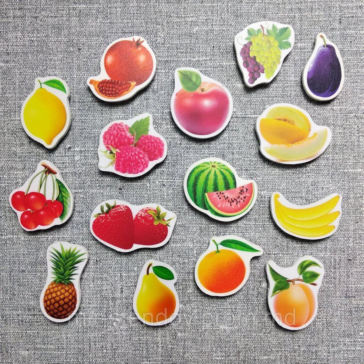 Фрукты. Магнитики развивающие. Набор, фото 1