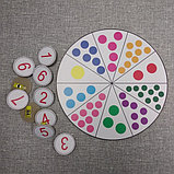 Цветные точечки. Игра с прищепками для изучения цифр и цветов, фото 4
