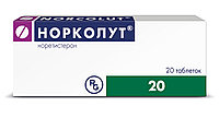 Таблетки Норколут (Norkolut) 5 мг 20 таб.