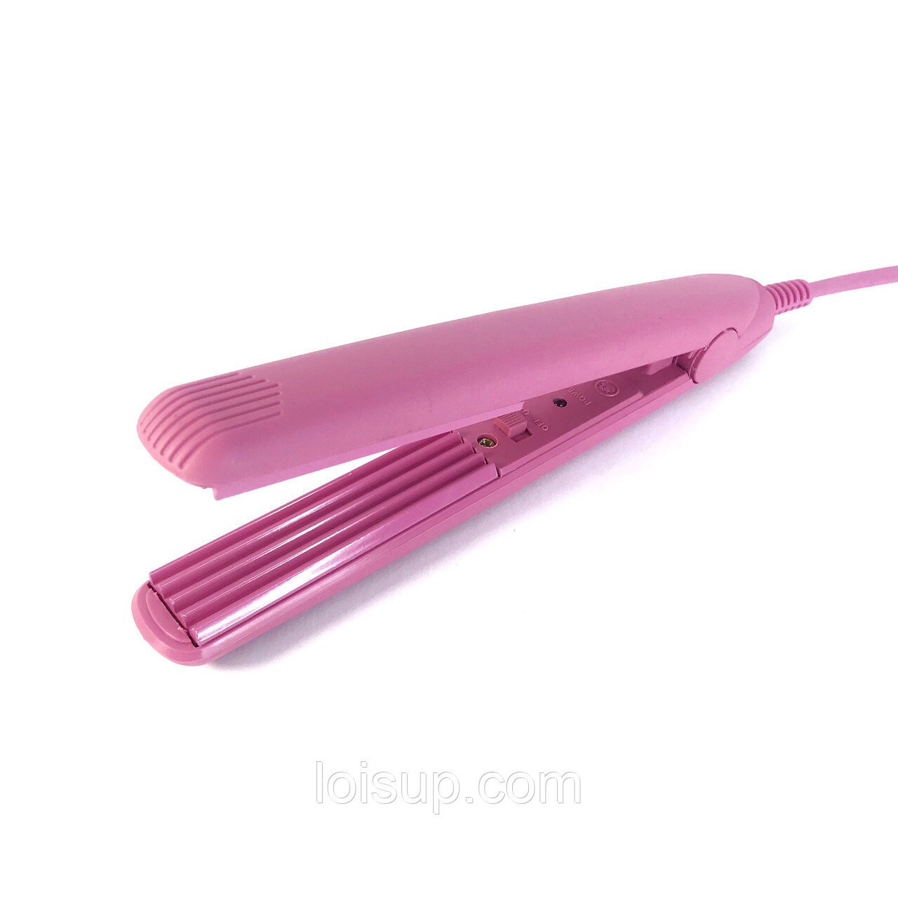 Утюг мини-гофре для волос 158А розовый - фото 1 - id-p10242910