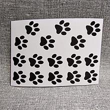 Наклейка на авто "Следы"