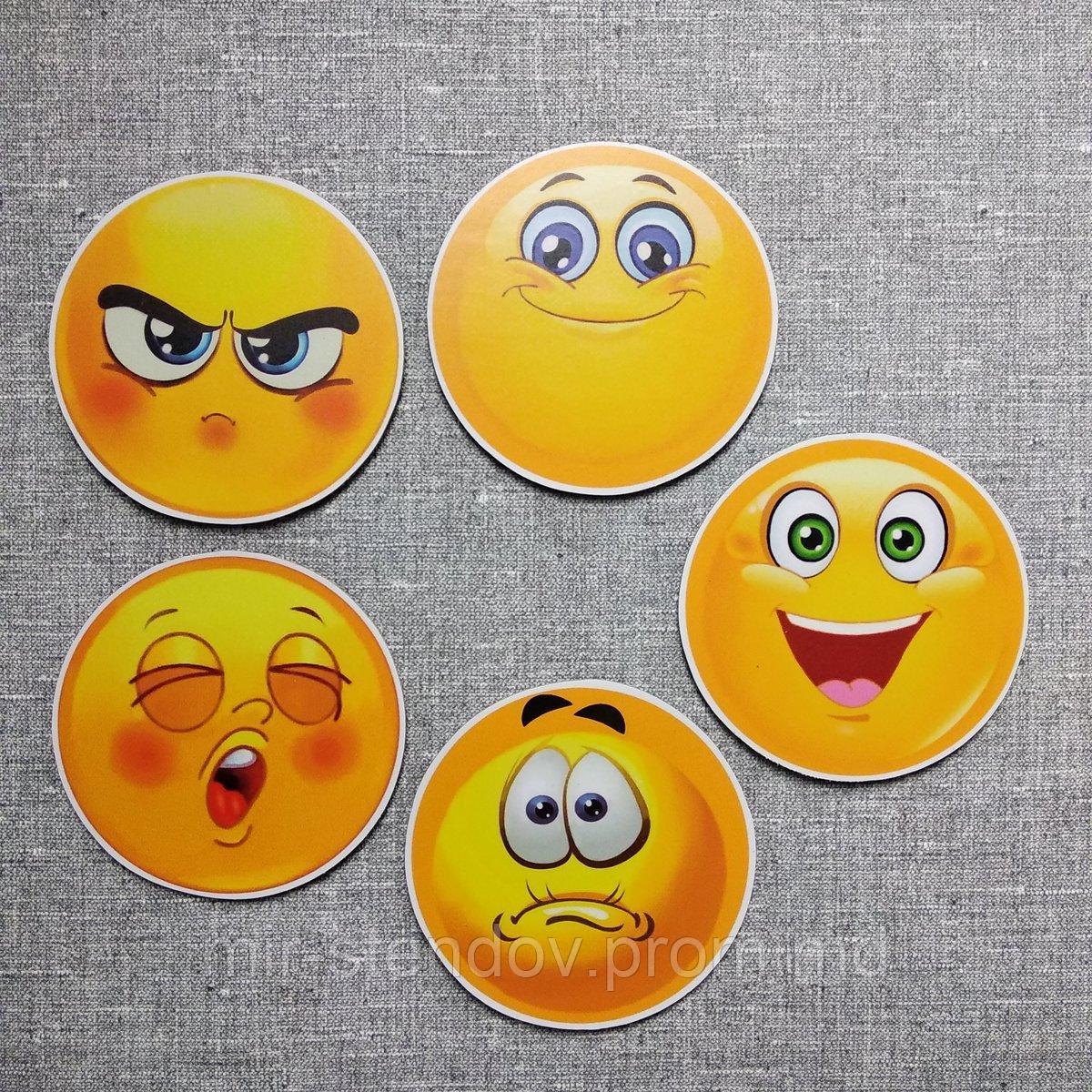 Магнитные смайлики для уголка настроения (набор), фото 1