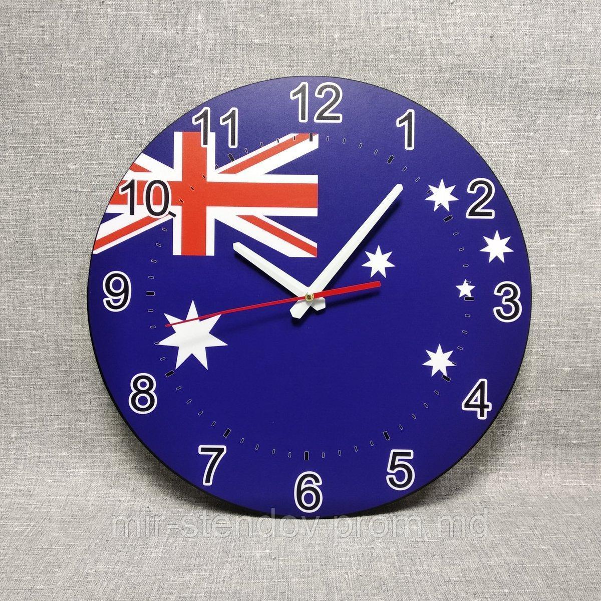 Часы настенные Флаг Австралии - фото 1 - id-p4436369