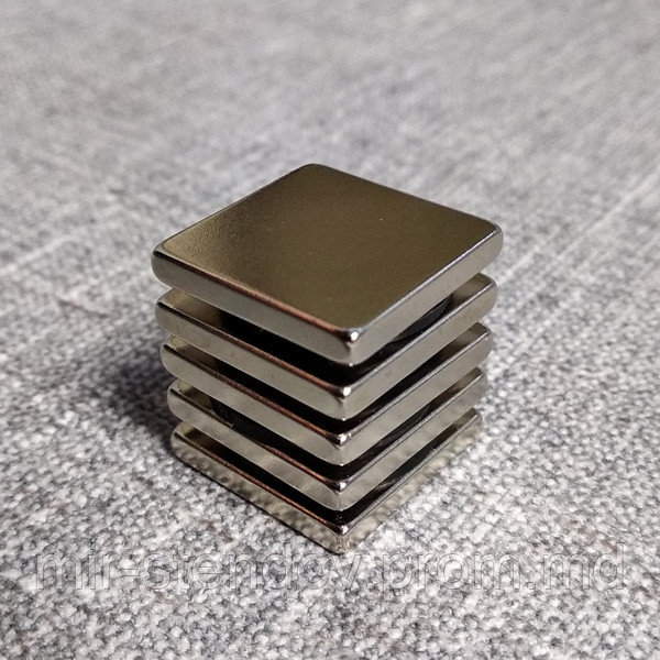 Магнит неодимовый квадрат 40х40х20 мм, фото 1