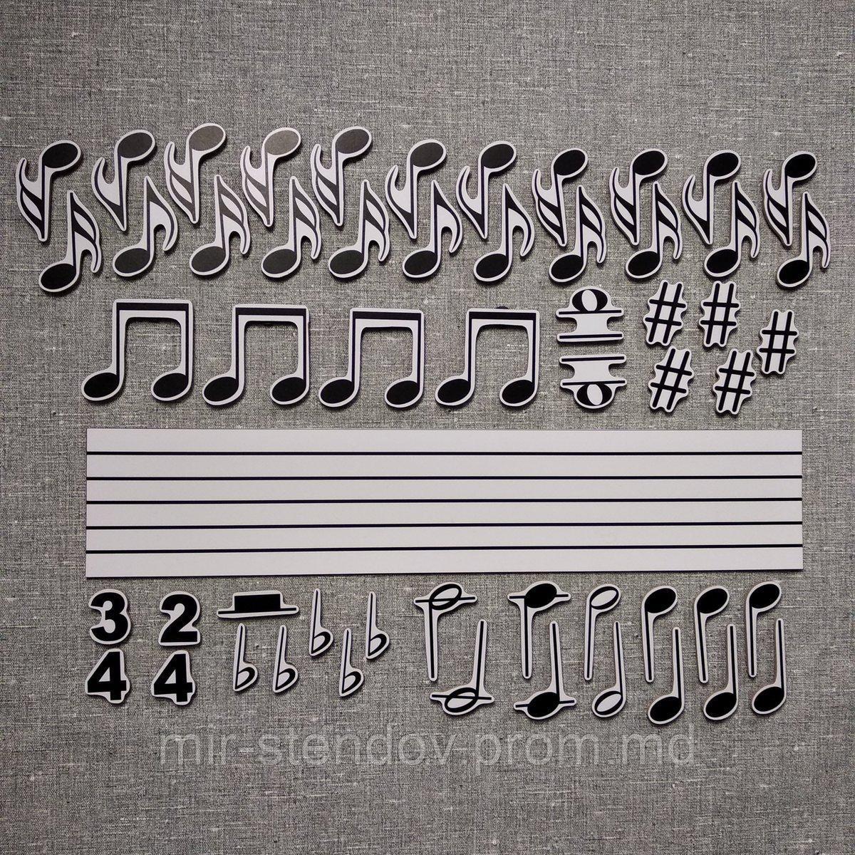 Набор для магнитной доски  "Музыкальная грамота", фото 1