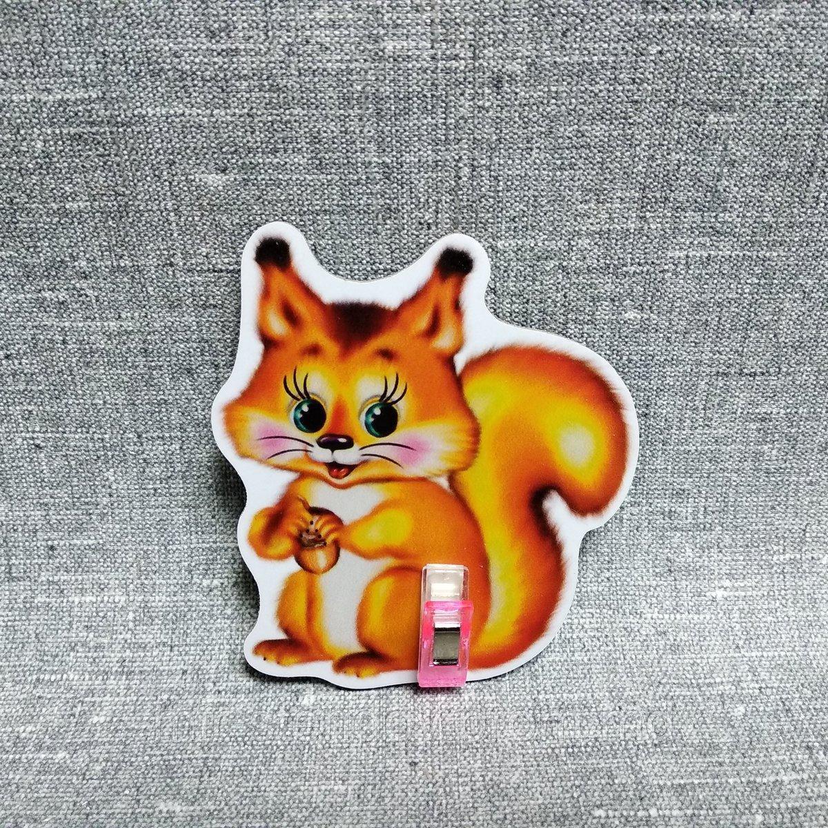 Держатель рисунка с прищепкой Белочка, фото 1