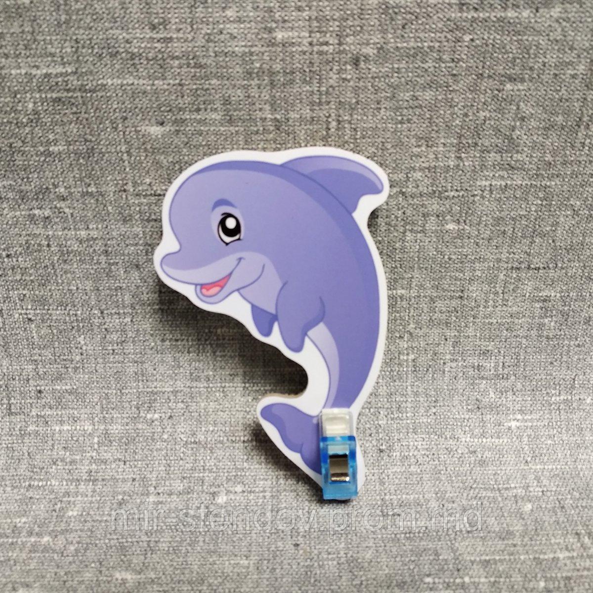 Держатель рисунка с прищепкой Дельфин, фото 1