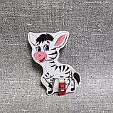 Держатель рисунка с прищепкой Зебра, фото 2