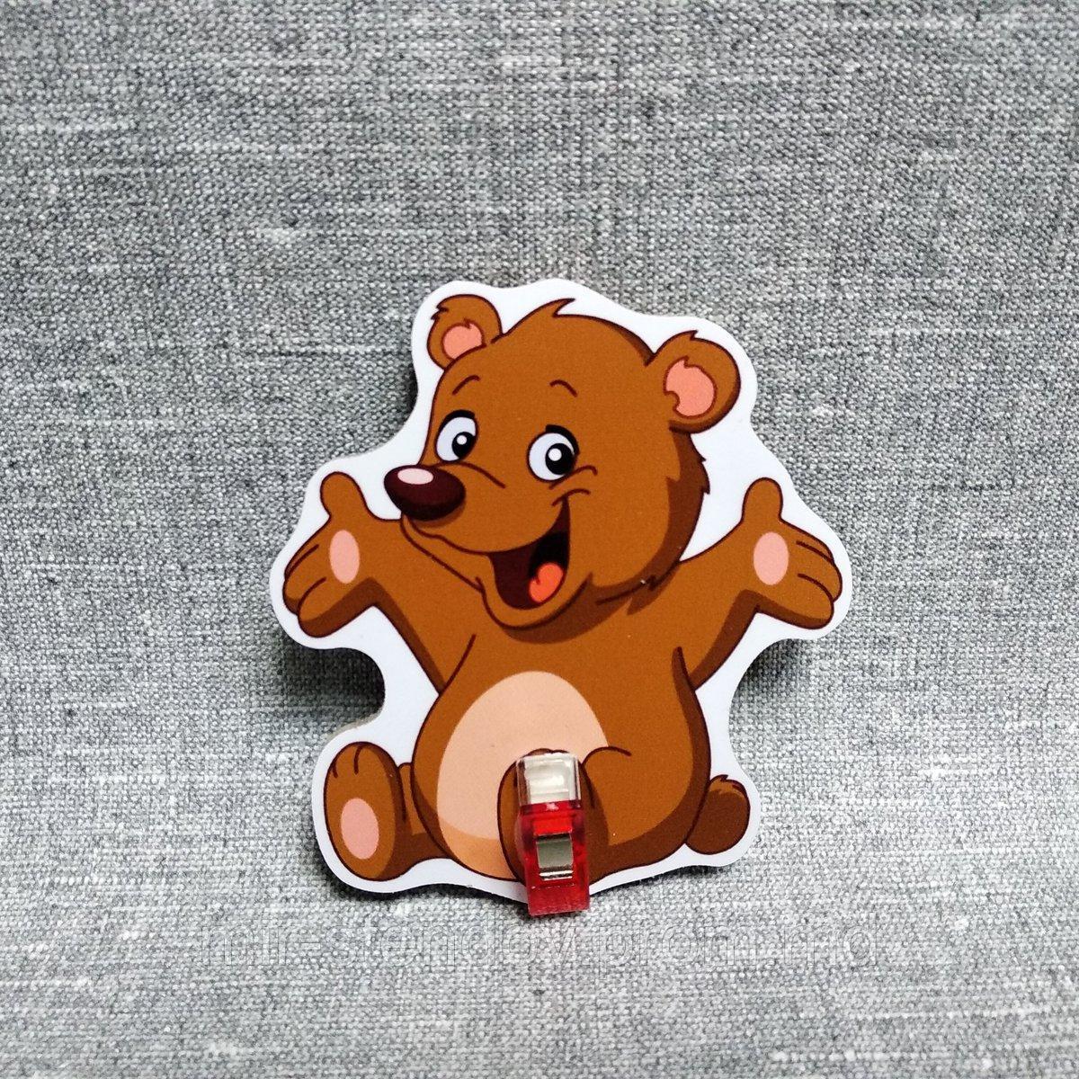 Держатель рисунка с прищепкой Мишка, фото 1