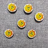 Магнитик канцелярский Солнышко (2х2 см), фото 2
