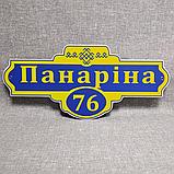 Уличный указатель Античный Жёлто-голубой, фото 2