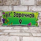 Адресная табличка нестандартной формы "Виноградная", фото 2