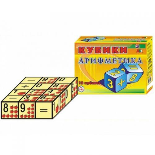 Кубики "Арифметика ТехноК", 12 кубиков - фото 1 - id-p10261033
