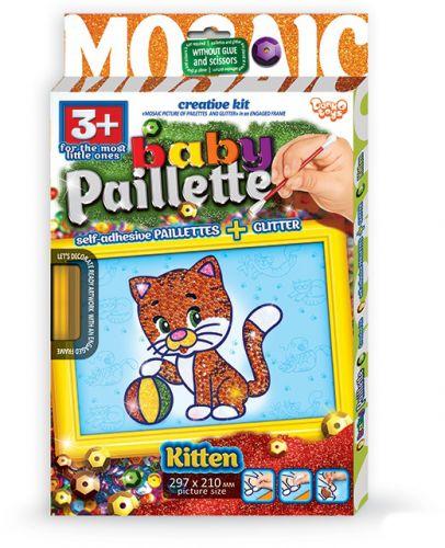 Картина-мозаика из пайеток "Baby Paillette: Котёнок" - фото 1 - id-p10262226